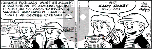 Nancy on Wednesday February 5, 2003 Comic Strip