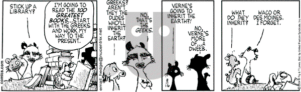 Over the Hedge on Monday August 16, 2004 Comic Strip
