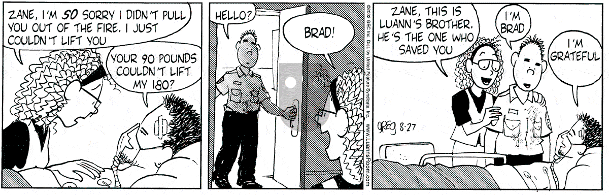 Luann - Tuesday August 27, 2002 Comic Strip