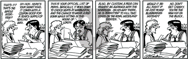 Doonesbury on Wednesday June 18, 1986 Comic Strip