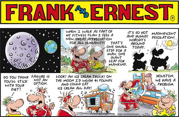 Frank and Ernest on Sunday July 14, 2019 Comic Strip