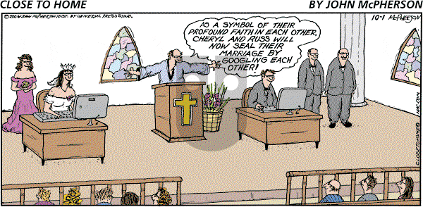 Close to Home on Sunday October 1, 2006 Comic Strip