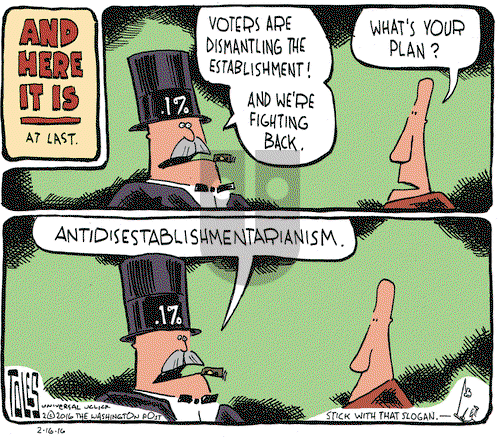 Tom Toles on Tuesday February 16, 2016 Comic Strip