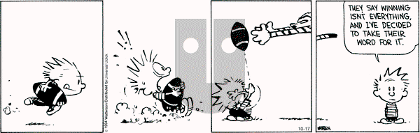 Calvin and Hobbes on Friday October 17, 2014 Comic Strip