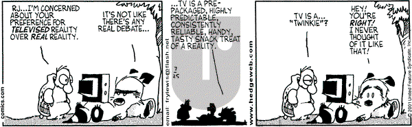 Over the Hedge on Wednesday July 25, 2001 Comic Strip