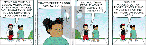Nancy on Saturday August 31, 2019 Comic Strip