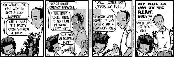 The Boondocks on Tuesday December 10, 2013 Comic Strip
