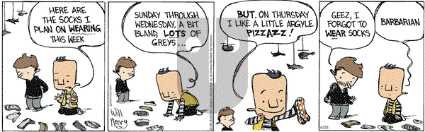 Wallace the Brave on Wednesday April 25, 2018 Comic Strip