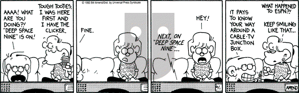 FoxTrot on Tuesday June 1, 1993 Comic Strip