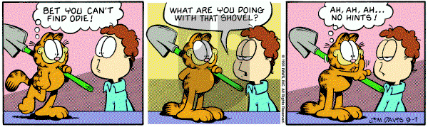 Garfield on Wednesday September 7, 1994 Comic Strip