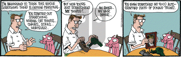 Monty on Saturday April 11, 2015 Comic Strip