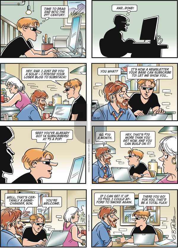 Doonesbury - Sunday December 12, 2021 Comic Strip