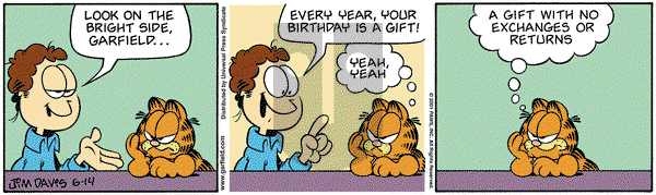 Garfield on Thursday June 14, 2001 Comic Strip
