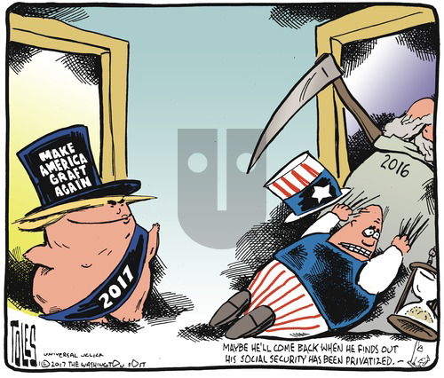 Tom Toles on Sunday January 1, 2017 Comic Strip