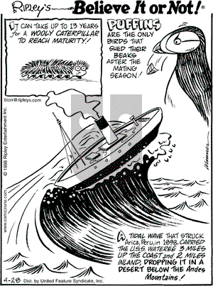 Ripley's Believe It or Not on Tuesday April 28, 1998 Comic Strip