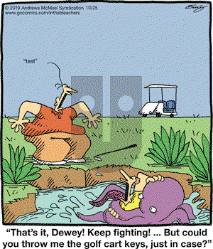 In the Bleachers on Friday October 25, 2019 Comic Strip