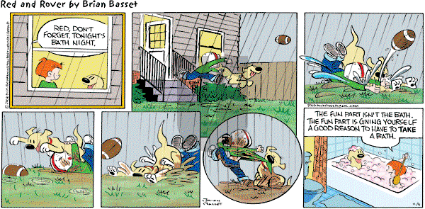 Red and Rover on Sunday November 9, 2008 Comic Strip