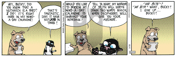 Get Fuzzy on Wednesday March 30, 2005 Comic Strip