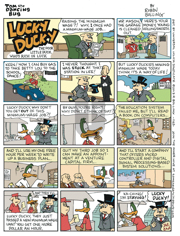 Tom the Dancing Bug on Friday November 8, 2013 Comic Strip