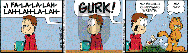 Garfield on Monday December 19, 2011 Comic Strip