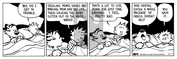 Calvin and Hobbes on Saturday October 7, 1989 Comic Strip