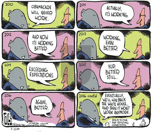 Tom Toles on Monday May 23, 2016 Comic Strip