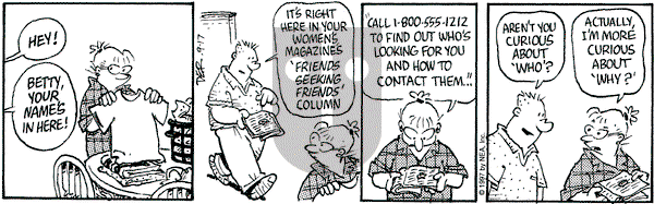 Betty on Wednesday September 17, 1997 Comic Strip