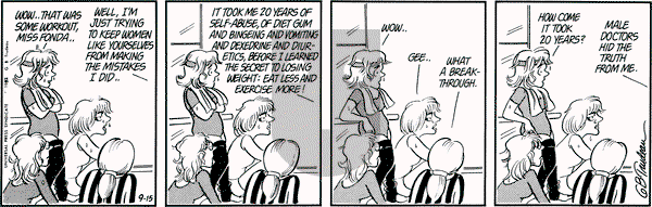 Doonesbury on Wednesday September 15, 1982 Comic Strip