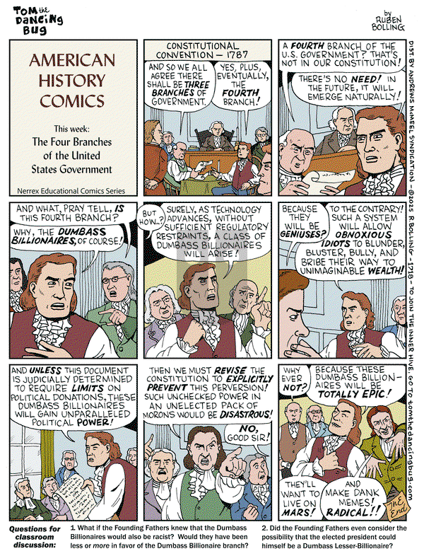 Tom the Dancing Bug on Friday January 17, 2025 Comic Strip