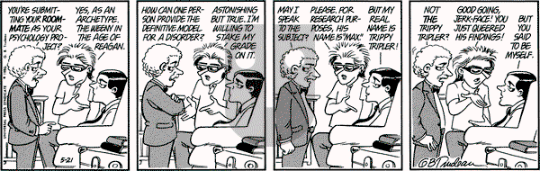 Doonesbury on Wednesday May 21, 1986 Comic Strip
