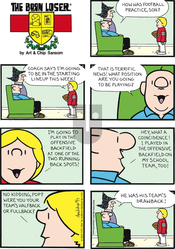 The Born Loser on Sunday September 7, 2025 Comic Strip