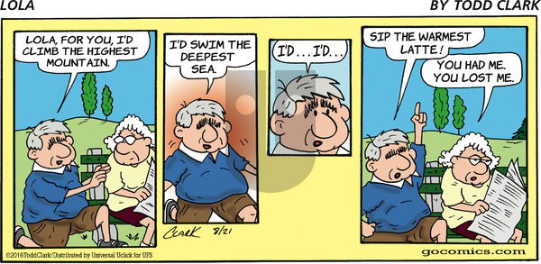 Lola on Sunday August 21, 2016 Comic Strip