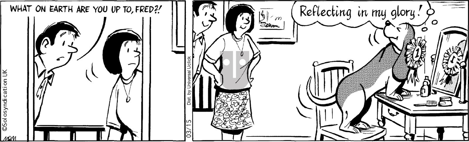 Fred Basset on Saturday March 15, 2014 Comic Strip