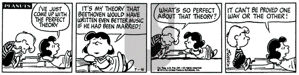 Peanuts on Wednesday July 16, 1975 Comic Strip