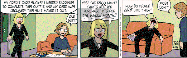 Luann on Monday April 15, 2019 Comic Strip