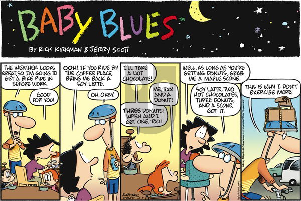 Baby Blues on Sunday October 9, 2016 Comic Strip