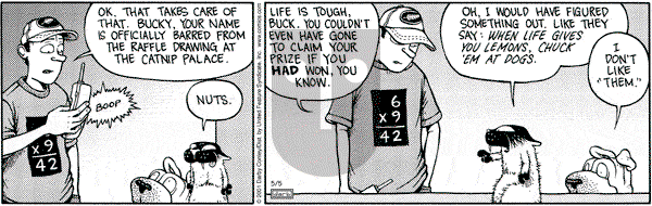 Get Fuzzy on Friday July 20, 2001 Comic Strip