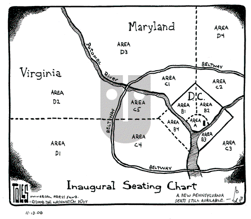 Tom Toles on Thursday November 13, 2008 Comic Strip