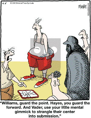 In the Bleachers - Thursday April 5, 2001 Comic Strip