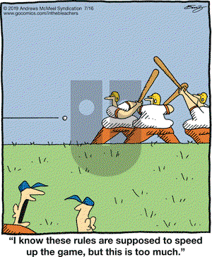 In the Bleachers on Tuesday July 16, 2019 Comic Strip
