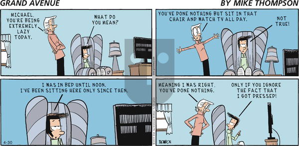 Grand Avenue on Sunday April 30, 2023 Comic Strip