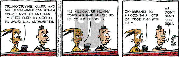 La Cucaracha on Monday January 11, 2016 Comic Strip