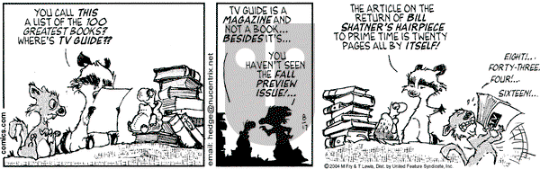 Over the Hedge on Tuesday August 17, 2004 Comic Strip
