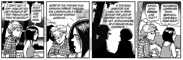 Doonesbury on Wednesday May 8, 1996 Comic Strip