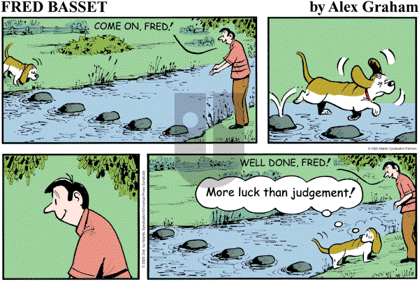 Fred Basset on Sunday July 26, 2009 Comic Strip