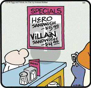 Ziggy on Thursday August 9, 2018 Comic Strip