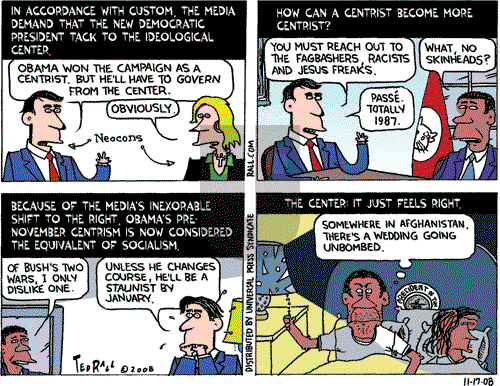Ted Rall on Monday November 17, 2008 Comic Strip