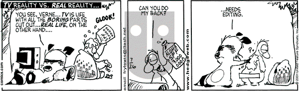 Over the Hedge on Thursday July 26, 2001 Comic Strip