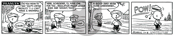 Peanuts - Tuesday January 8, 1952 Comic Strip