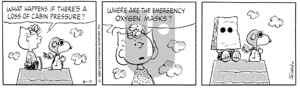 Peanuts on Thursday June 11, 1992 Comic Strip